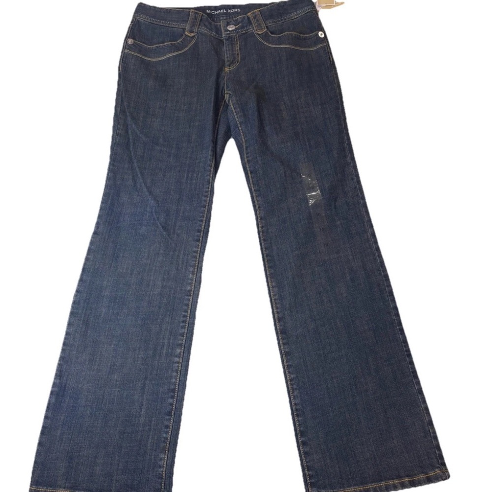 Michael Kors Dark Blue Women’s Jeans Flare Jeans Size 10 - Picture 2 of 7